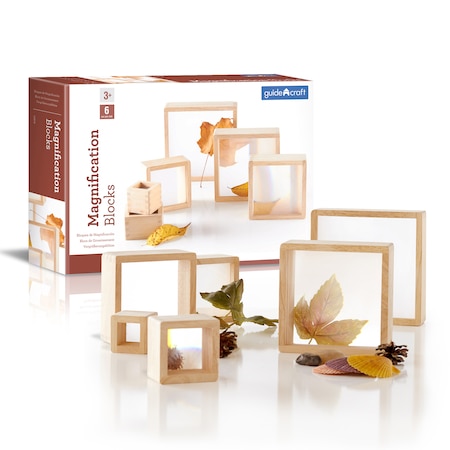 Guidecraft Magnification Blocks, 6 Pieces G3018